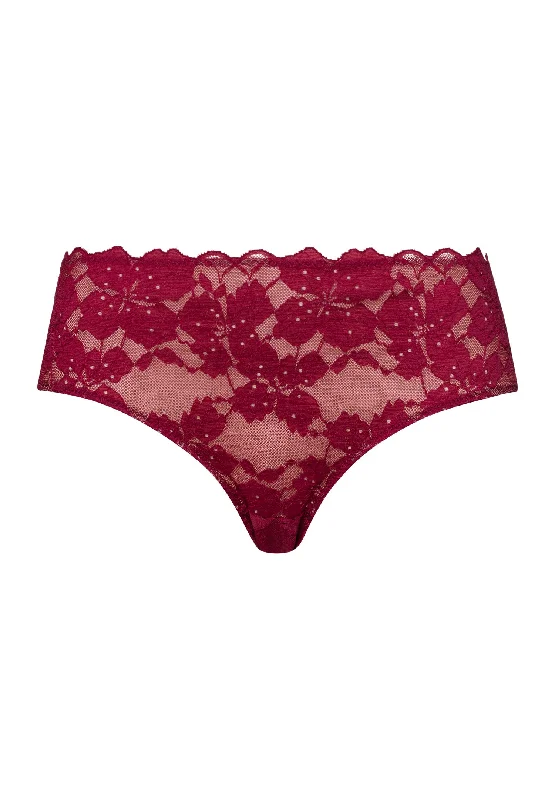 Anais Lace Hi-Cut Brief | Deep Poppy 70906-2405