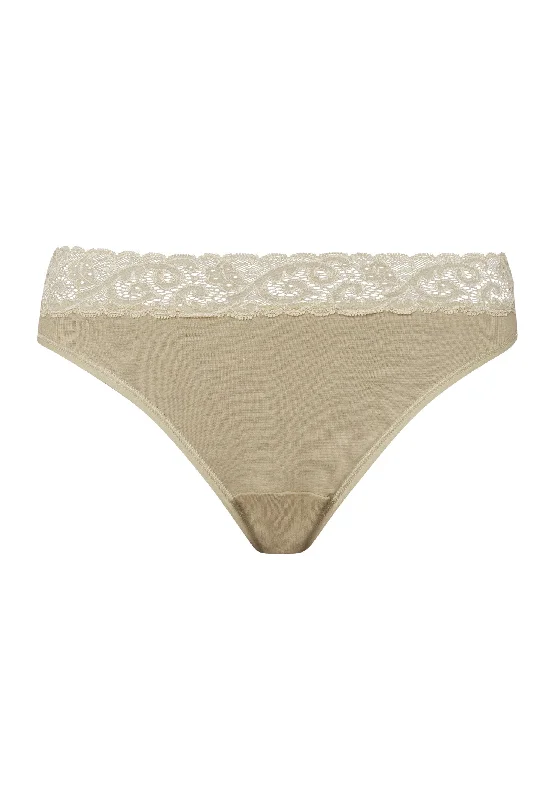 Moments Cotton Hi-Cut Brief | Moss Green 71481-2720