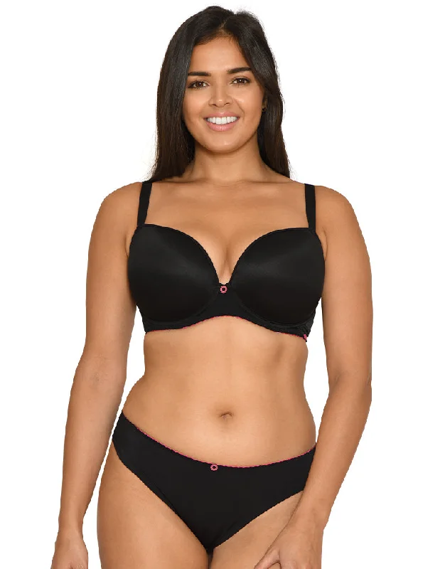 Curvy Kate Smoothie Soul Moulded Plunge Bra Black