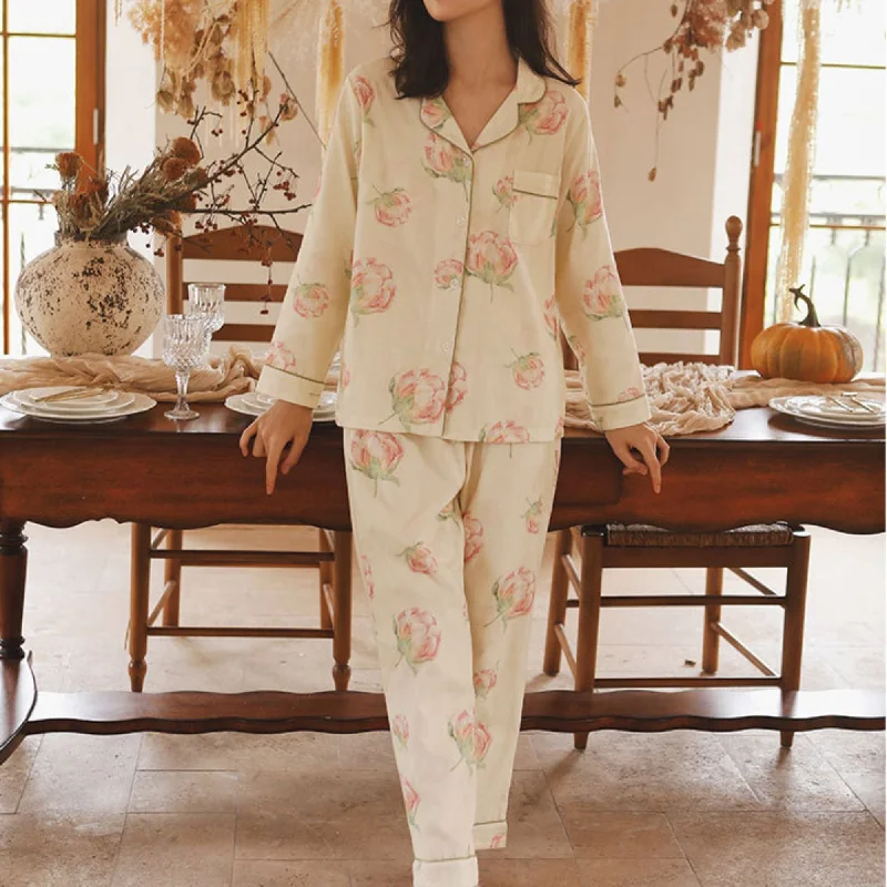 DrifWoo Sleepwear Floral Loungewear PJ Set RD004