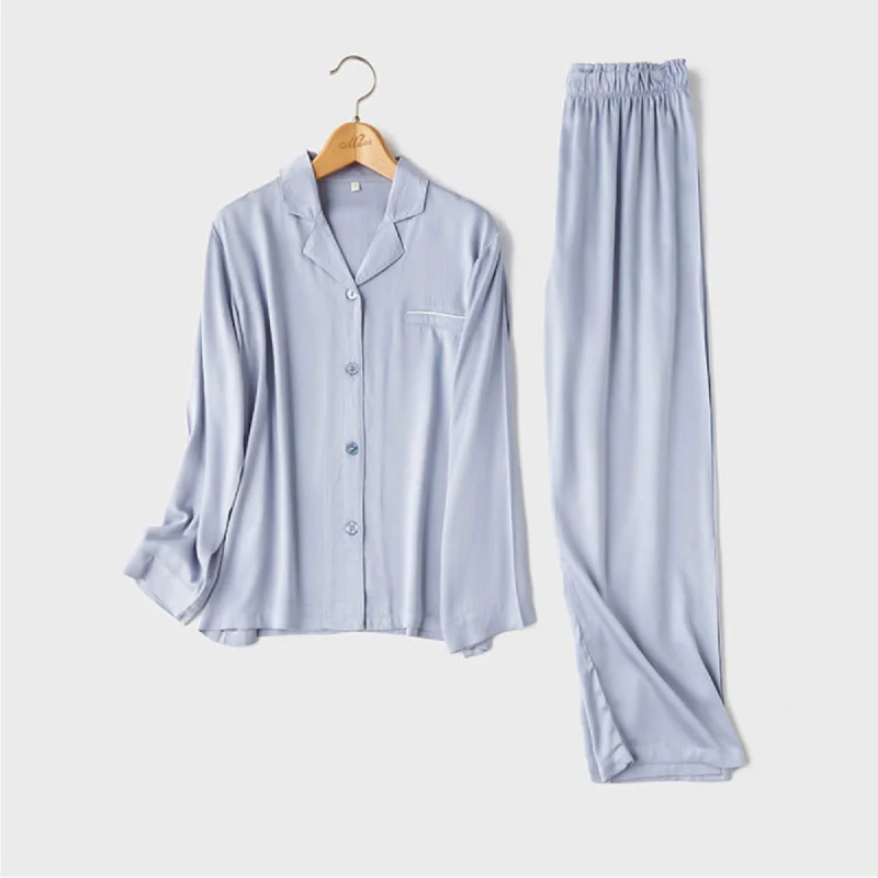 DrifWoo Sleepwear Blue Unisex Cotton Pajama Set RD007