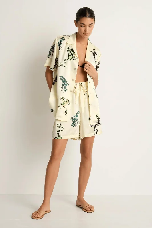 Emeli Lumi silk short pajama set