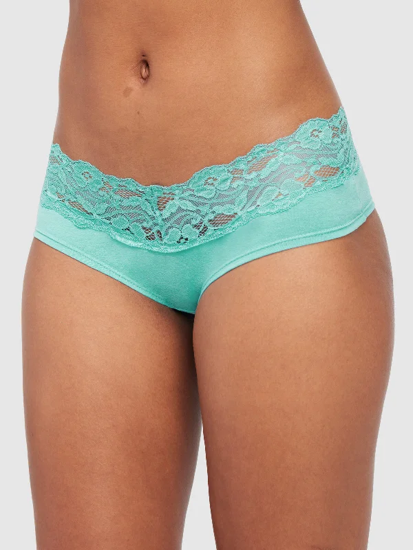 Stretch Cotton & Lace Hipster