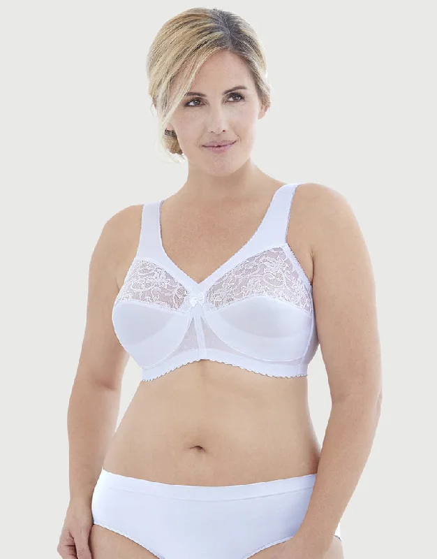 Glamorise Feel the Magic Wire-Free Support Bra White