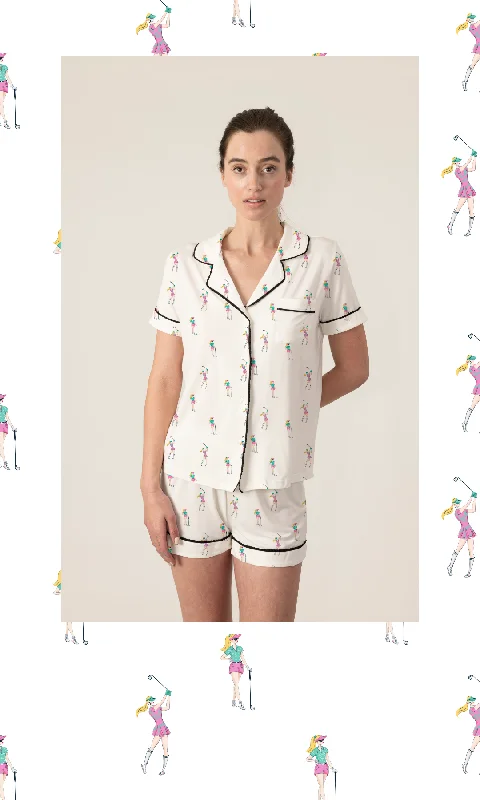 Golfers short pajama set