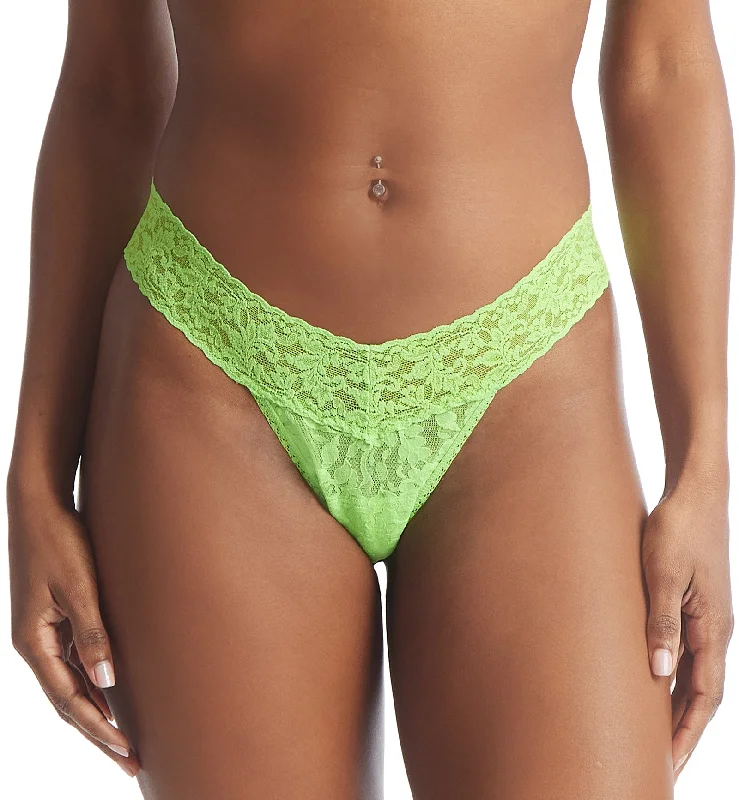 Hanky Panky Signature Lace Low Rise Thong (4911P) - Lush Green