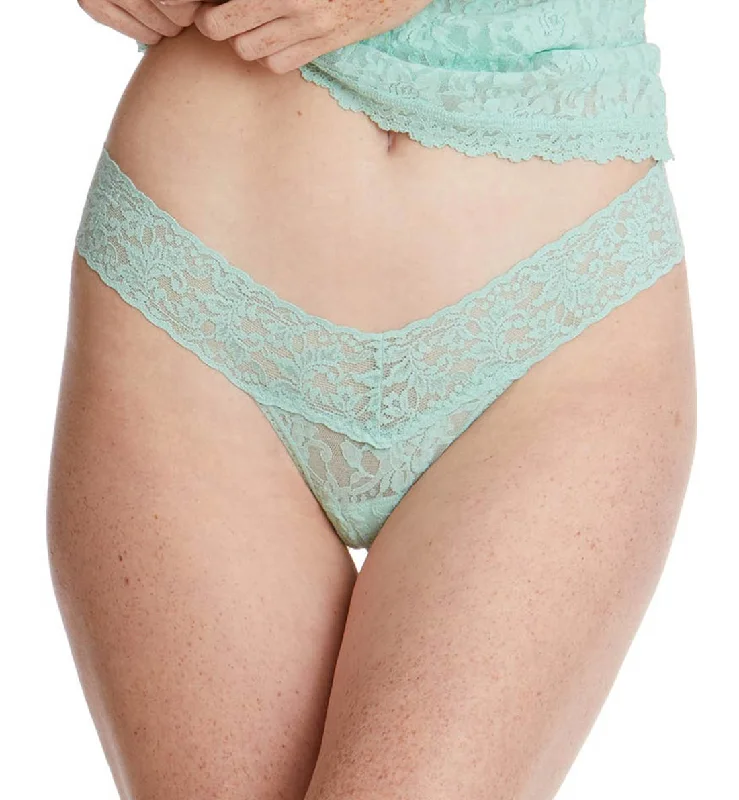 Hanky Panky Signature Lace Low Rise Thong (4911P) - Mint Sprig Green