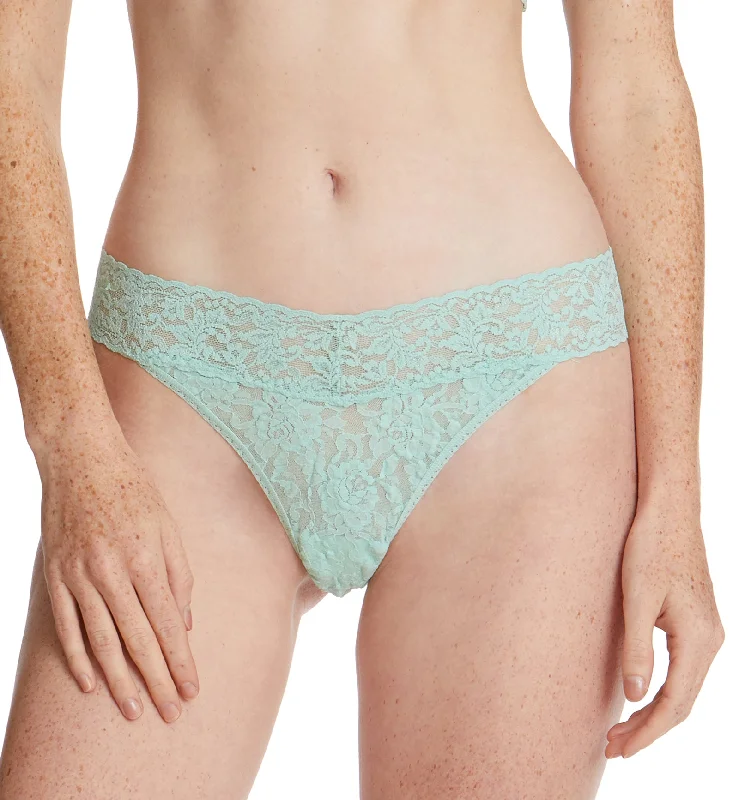 Hanky Panky Signature Lace Original Rise Thong (4811P) - Mint Sprig Green