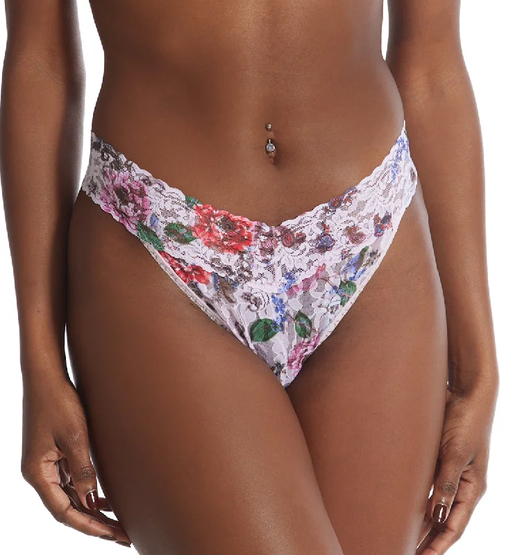 Hanky Panky Signature Lace Printed Original Rise Thong (PR4811P) - Highgrove Gardens