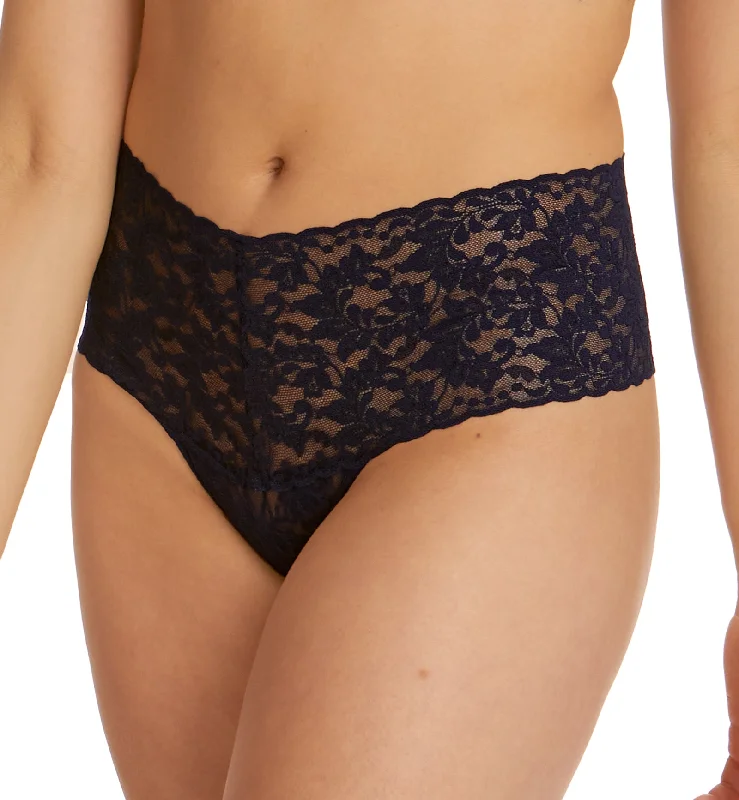 Hanky Panky Retro Lace Thong (9K1926P) - Navy