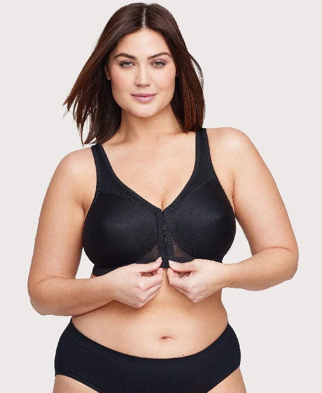 MagicLift Front-Closure Posture Back Bra Black Band | 38