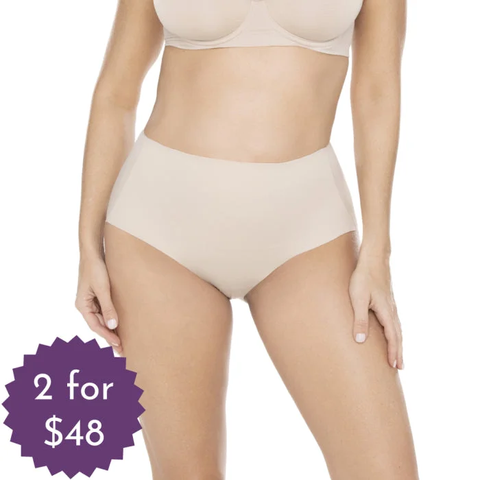 Miraclesuit Shapewear Light Shaping Waistline Brief 2 Pack Warm Beige 2534P