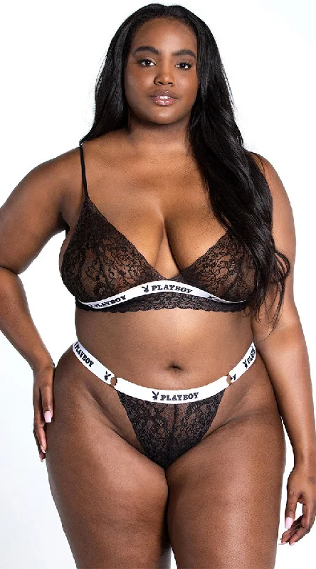 Playboy Plus Size Pleasure Seeker Bra Set