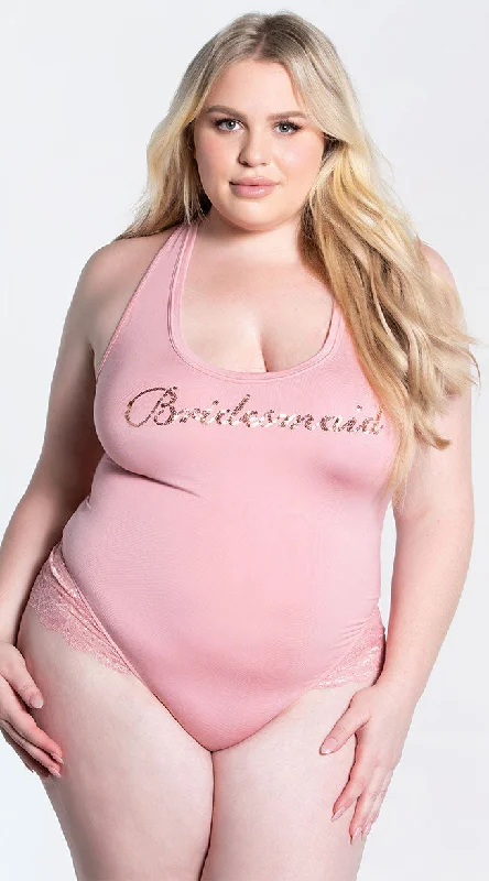 Plus Size Blushing Bridesmaid Bodysuit