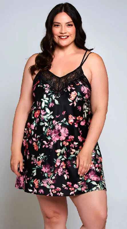 Plus Size Lucia Floral Print Chemise