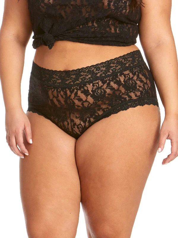 Plus Size Signature Lace Boyshort Black