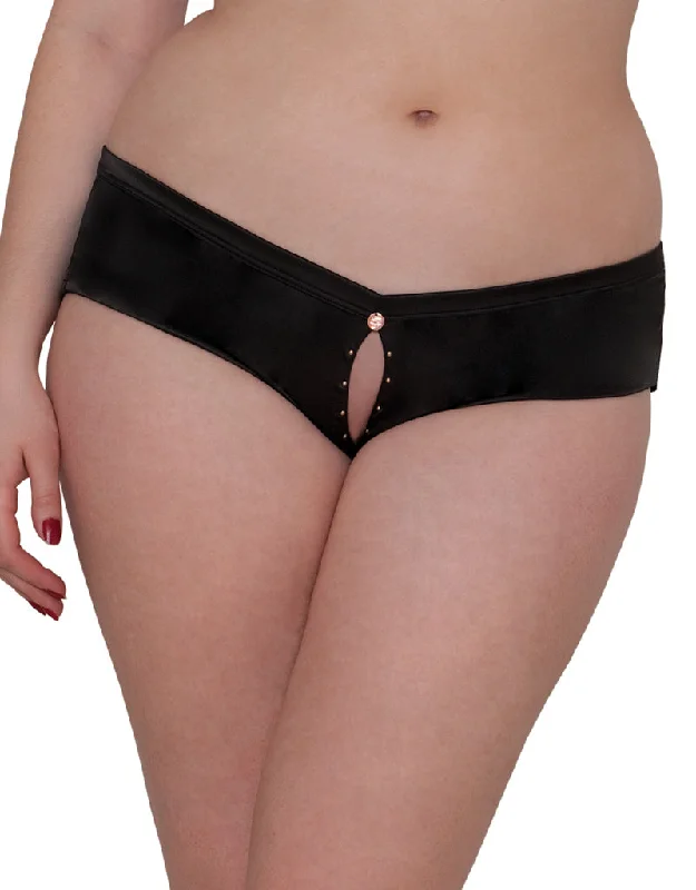 Scantilly by Curvy Kate Voodoo Ouvert Brief Black