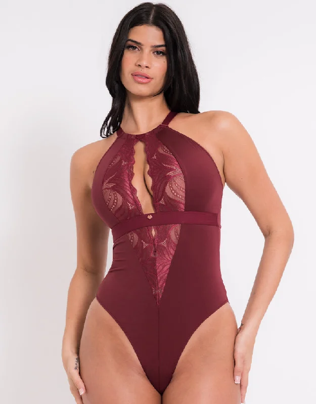 Scantilly Indulgence Multiway Stretch Lace Body Oxblood