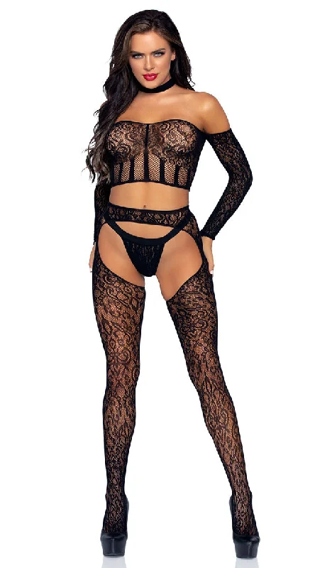 She's Trouble 2-Piece Bodystocking