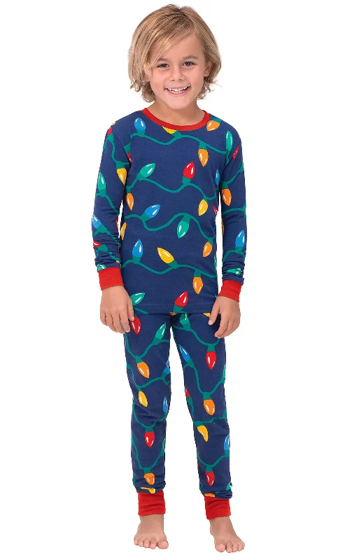 Christmas Lights Unisex Kids Pajamas