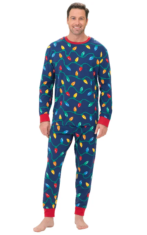 Christmas Lights Men's Pajamas