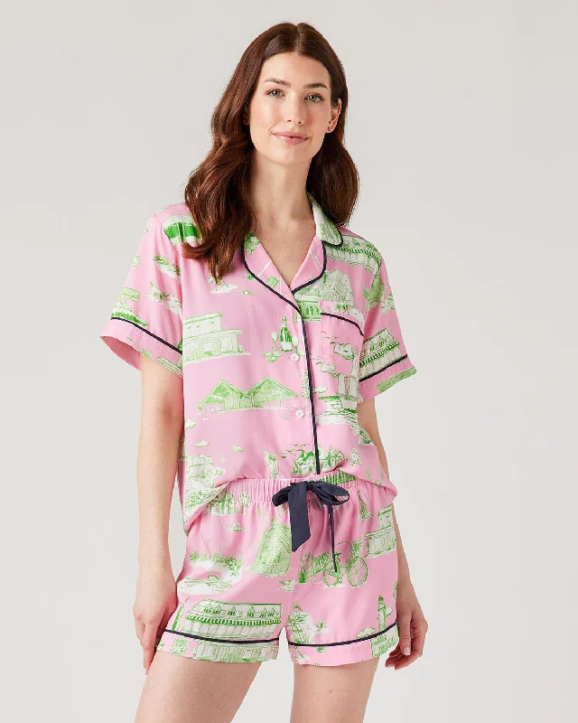 Hamptons Toile Pajama Shorts Set