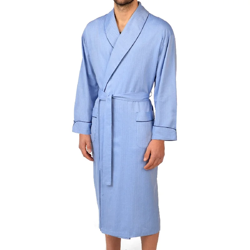 Herringbone Cotton Better Shawl Robe