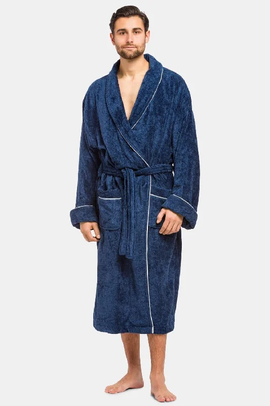 Men's Premier Turkish-Style Full Length Terry Cloth Spa Robe