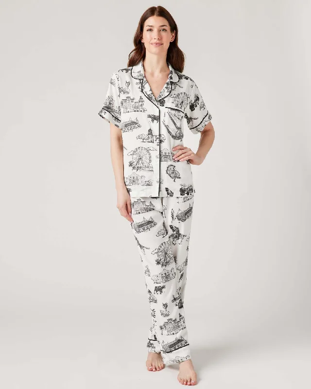 San Antonio Toile Pajama Pants Set